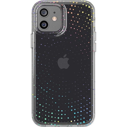 tech21 Evo Sparkle Radiant for Apple iPhone 12 Pro Max 5G - Hygienically Clean Bacterial Germ Fighting Antimicrobial Phone Case with 3 Meter Drop