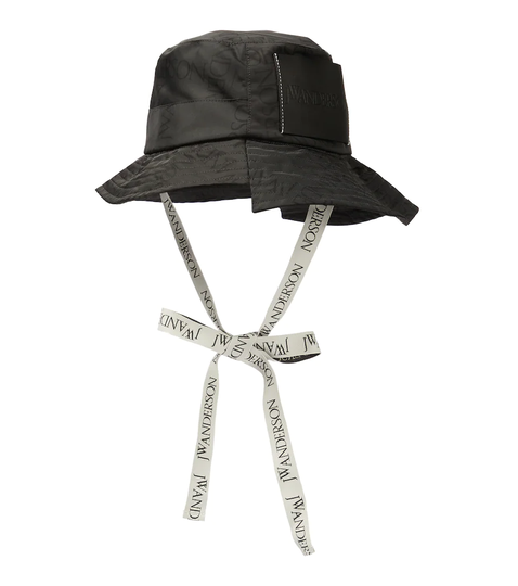 Logo nylon-blend bucket hat
