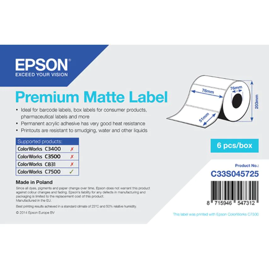 Epson Premium Matte Die-Cut- you get 8