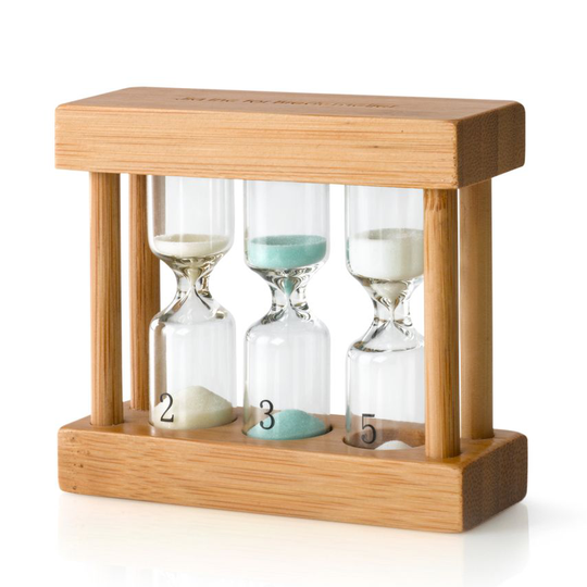 Bredemeijer Tea Timer with 3 Settings 2/3/5 Minutes in Natural Bamboo