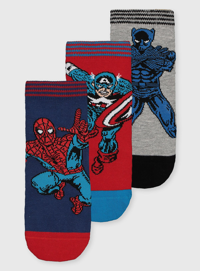 Marvel Spider-Man Socks 3 Pack - 12.5-3.5