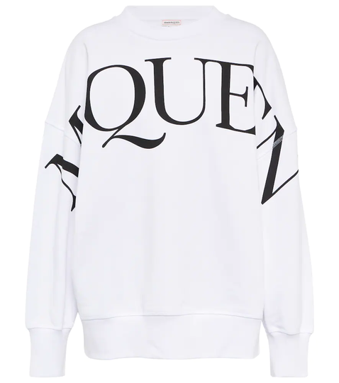 Printed cotton sweatshirt