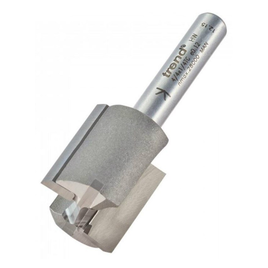 Trend 4/4 18.2mm Professional TCT 2 Flute Straight Cutter with Plunge Centre Tip