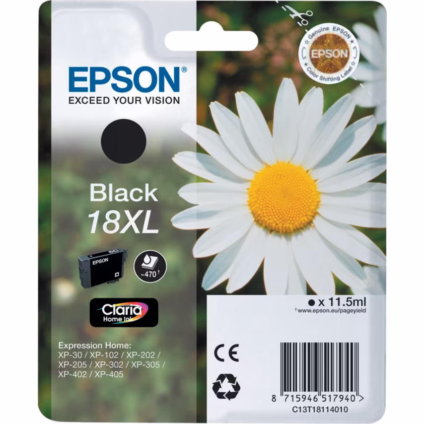 Epson C13T18114010 Black Ink Cartridge