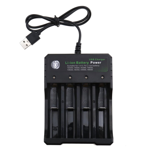 4 Slot 18650 Li-ion Battery Charger 3.7V Intelligent Multi USB Type Plug Voltage