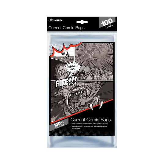 Ultra Pro Comic Bags Current Size