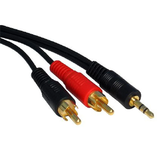 Cables Direct Cables BK 3.5MM ST P-2XRCA P Cable GD