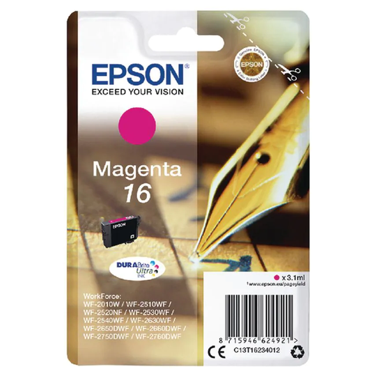 Epson Epson 16 Pen and Crossword Magenta Standard Capacity Ink Cartridge 3ml - C