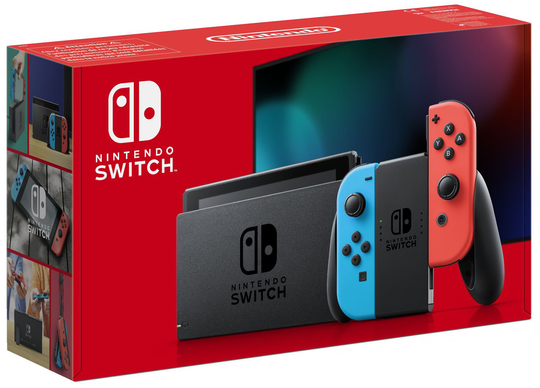 Nintendo Switch Console - Neon with improved battery