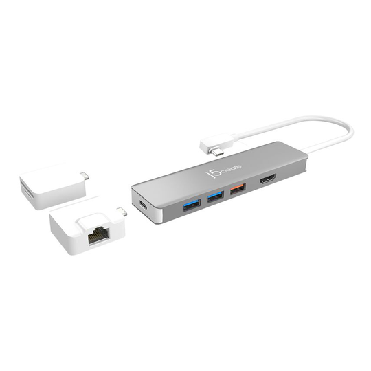 J5 Create JCD375 USB-C Modular Multi-Adapter with 2 Kits