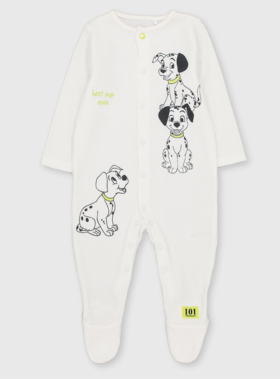 Disney 101 Dalmatians White Sleepsuit - 12-18 months