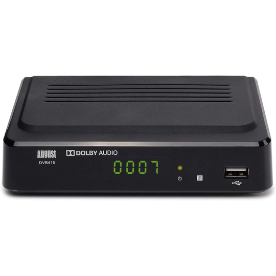 Freeview Set Top Box Recorder - August DVB415 - 1080P Freeview HD Recorder HDMI and Scart Set-Top Box Receiver Digital TV Receiver with Mult