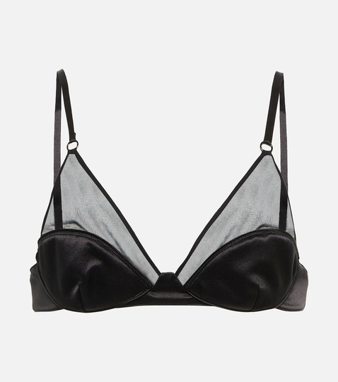 Satin silk bralette