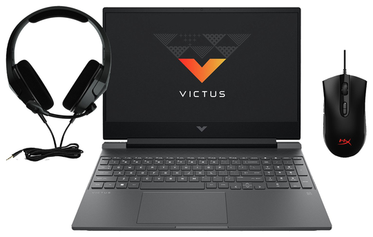 HP Victus 15.6in R5 RX6500M 8GB 256GB Gaming Laptop Bundle