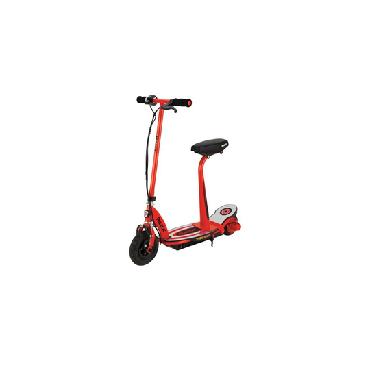 Razor Power Core E100s 24 Volt Scooter - Red, Operated Front Caliper Brake, Pneumatic Front Tyre, 24V (Two 12V) Sealed Lead For 8 Years+ - Red