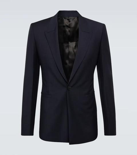 Wool and mohair suit jacket