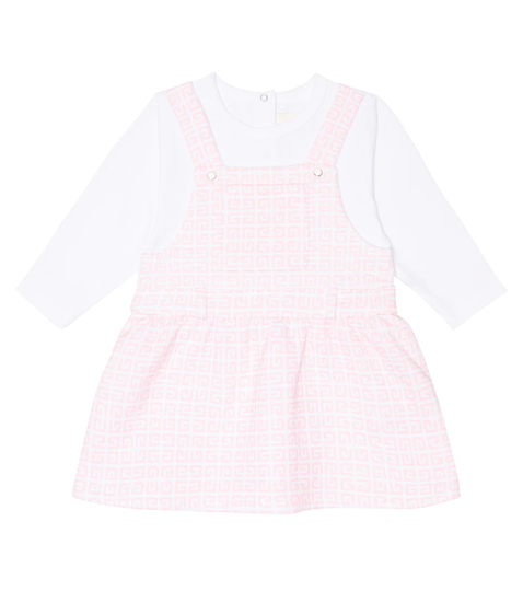 Baby jersey top and 4G pinafore dress