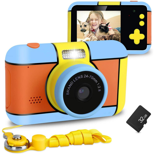 2.4 inch LCD Kids Camera, Rechargeable 1080P HD Digital Camera