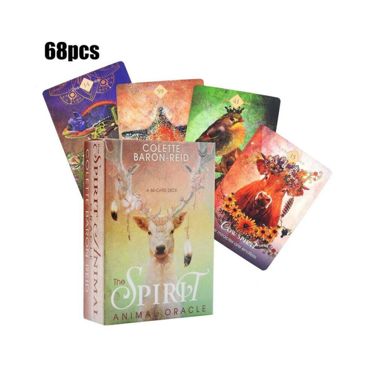 68 Cards Tarot Deck the Spirit Animal Oracle Game Home Family Party Playing