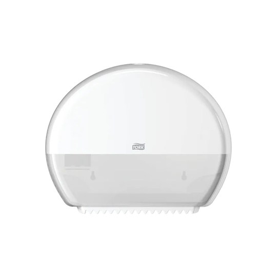 Tork Mini Jumbo Toilet Roll Dispenser White T2 555000, Pack of 5