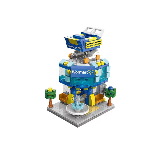 (market) Street view toy model building Fit Lego