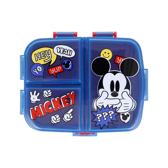 Latest 2021 Mickey Mouse XL Size School Lunch Box 3-Compartments
