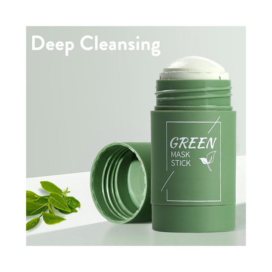 Green Tea Mask Stick Face Clay Cleansing Facial Oil control