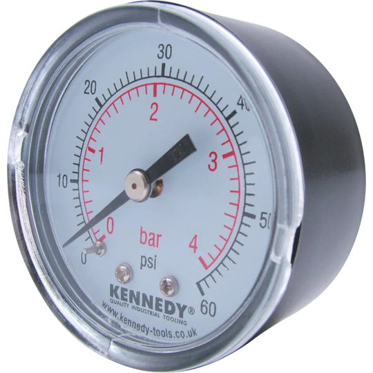 Kennedy 50MM Diameter 0-12 Bar Pressure Gauge