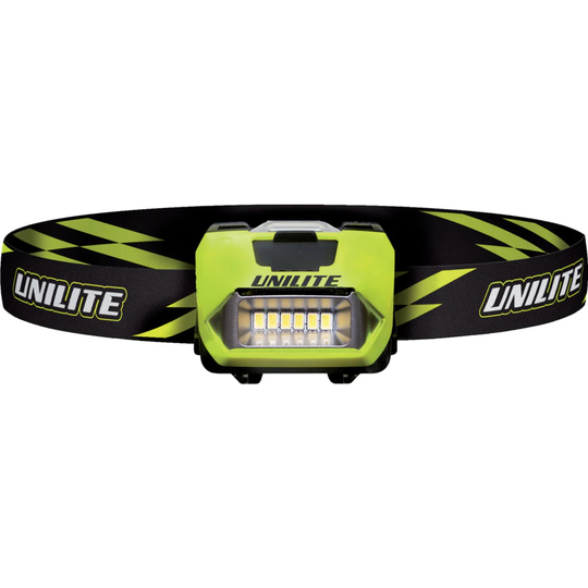 Unilite 350 Lumen Rechargeable/3 x AAA Helmet Mountable Head Torch