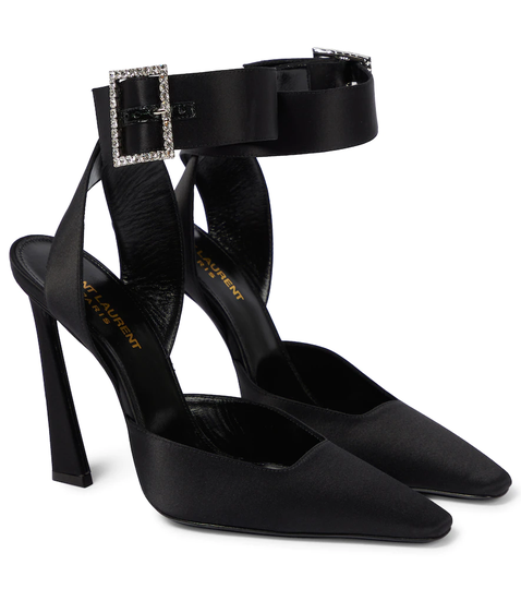 Tom satin pumps