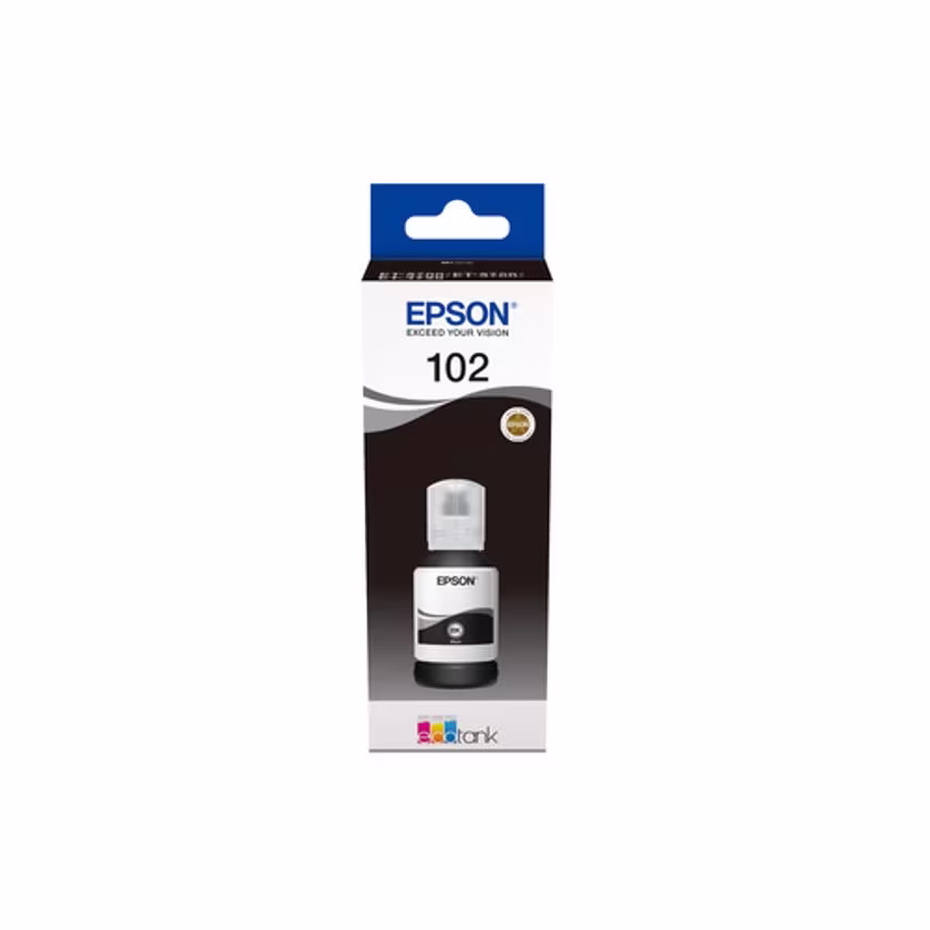 Epson Ink Medium Volume 102 Ecotank Black Ink Bottle