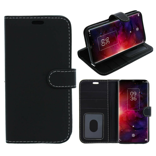 Fonejacket For TCL 10 Pro Phone Case, Cover, Flip Wallet, Folio, Leather /Gel Black
