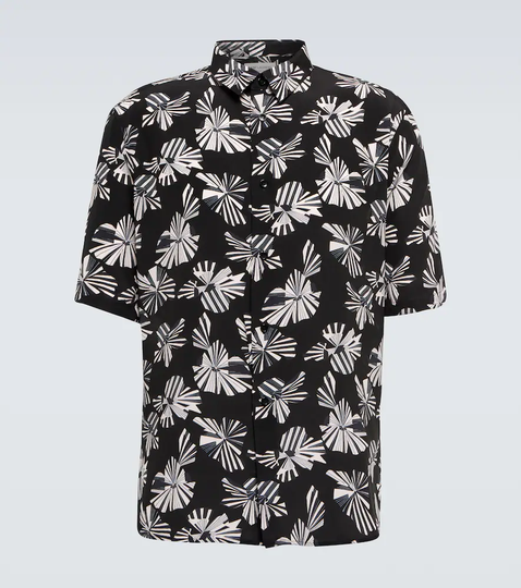 Printed silk shirt