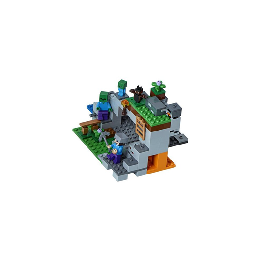 Minecraft The Zombie Cave Adventures Building Set with Steve, Zombie and Baby Zombie Mini Figures, Build and Play Toy for Kids