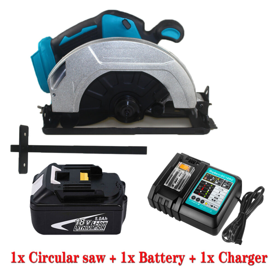 Cordless circular saw 185mm+Battery+charger-Makita Battery Compatible