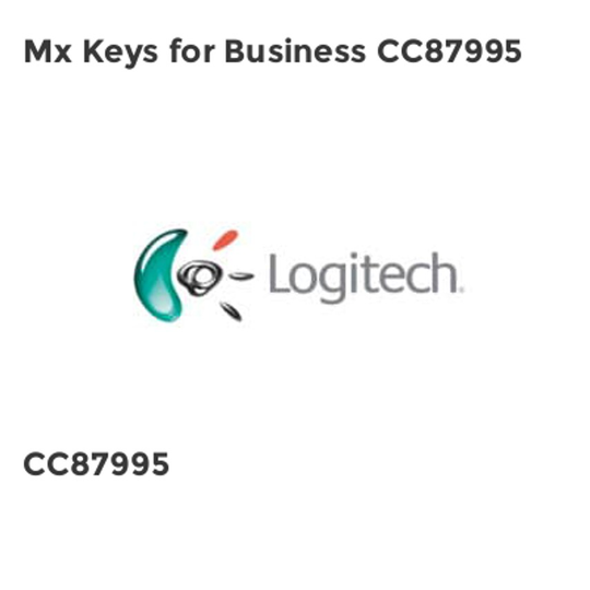 Logitech Mx Keys for Business CC87995- you get 2