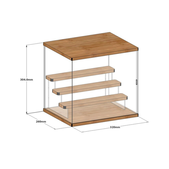 (Four Layer) Clear Acrylic Display Case Countertop Box Cube Organizer Stand Dustproof Protection Showcase for Action Figures Collectibles Birthday/Chr