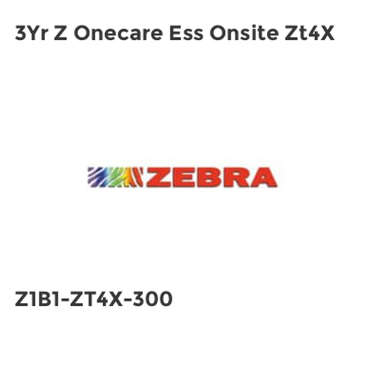 Zebra 3Yr Z Onecare Ess Onsite Zt4X