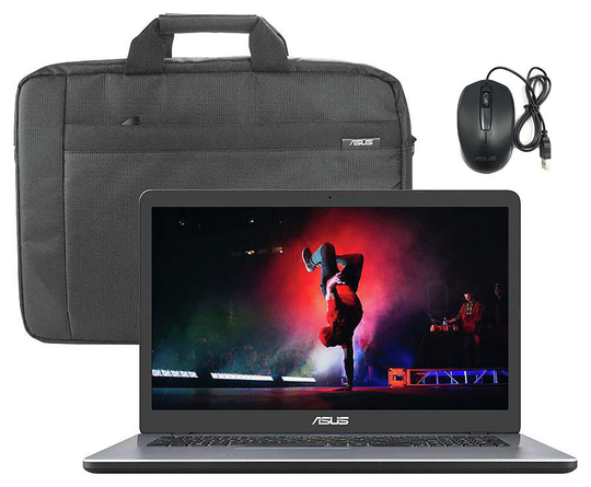 ASUS VivoBook 17 17.3in Celeron 8GB 1TB Laptop Bundle