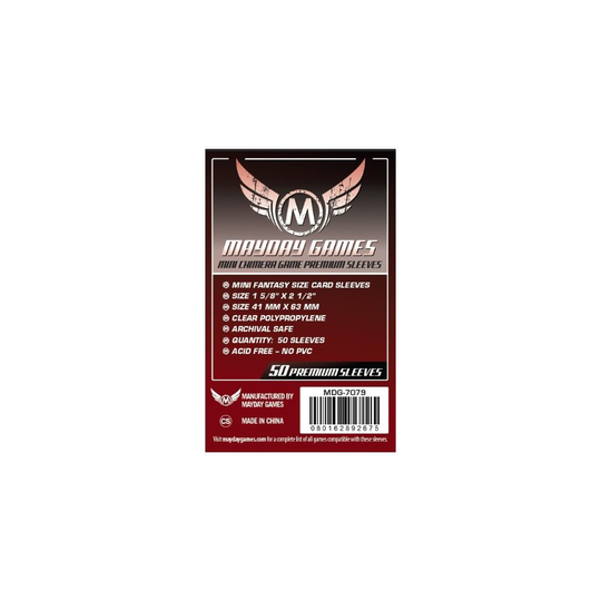 Premium Card Game Sleeves, Red