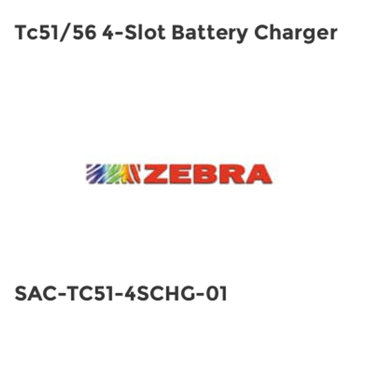 Zebra Tc51/56 4-Slot Battery Charger