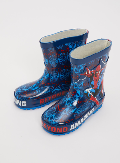Marvel Spider-Man Blue Wellies - 11 Infant