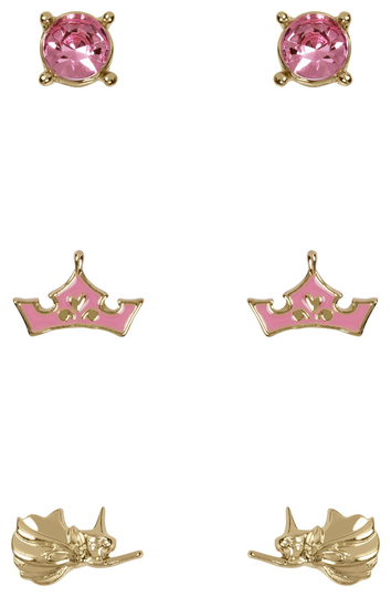 Disney Multicoloured Crystal Stud Earrings Set of 3