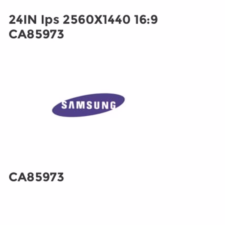 Samsung 24IN Ips 2560X1440 16:9 CA85973