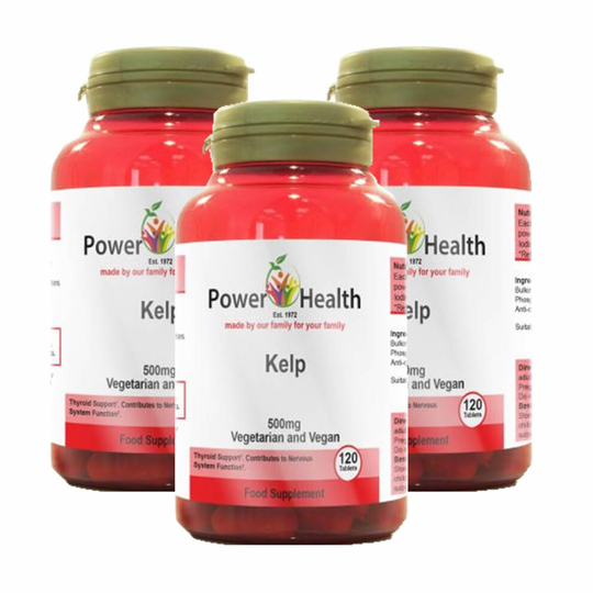 Power Health Kelp 500mg 120 tablets Triple Pack