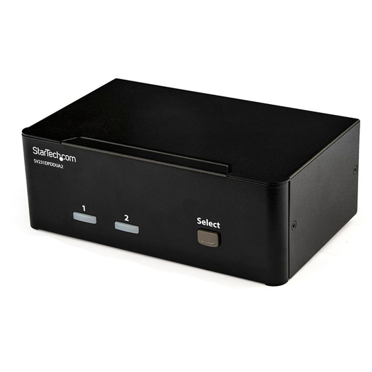 StarTech.com 2-Port DisplayPort Dual-Monitor KVM Switch - 4K 60Hz