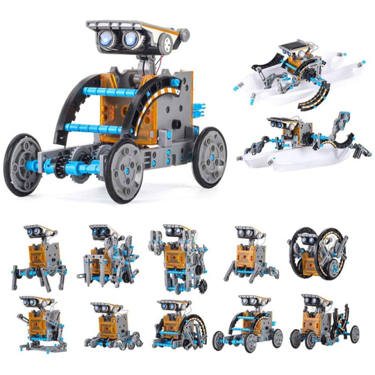 Solar Robot Toy 12-in-1 Educational Science Kit DIY Building Toy Set
