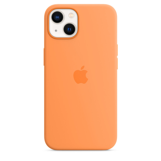 Apple Silicone Case with MagSafe for Apple iPhone 13 (6.1") - Marigold