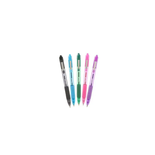 Zebra Zebra Z-Grip Smooth Rectractable Ballpoint Pen 1.0mm Tip Black/Light Blue/