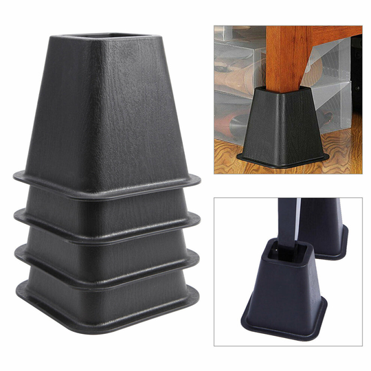 Heavy Duty Bed Risers 6 Inch Furniture Chair Table Sofa Elephant Feet